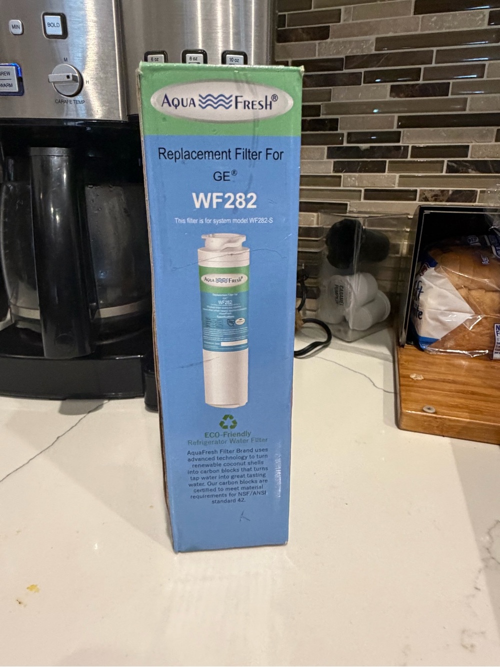 Aqua Fresh WF282 Replacement Refrigerator Water Filter - Blue/Green